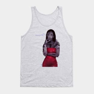 Red woman Tank Top